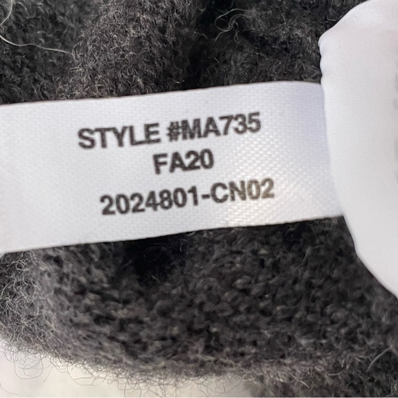 Madewell Polka Dot Bartlett V-Neck Pullover Tunic Sweater Oversized Alpaca Blend - Picture 9 of 11